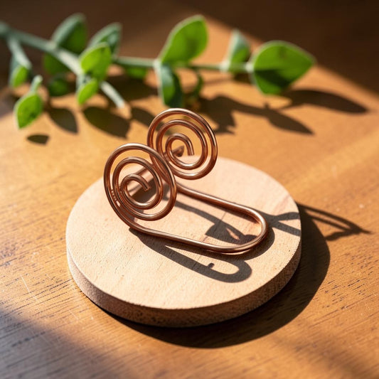 Flow Hand Spiral Pure Copper Bracelet