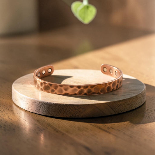 Furrow Pure Copper Bracelet With Magnetic Therapy