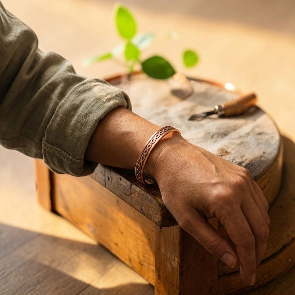 Current Pure Copper Bracelet With Magnetic Therapy