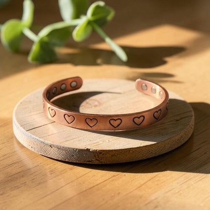 Hearth Pure Copper Bracelet With Magnetic Therapy