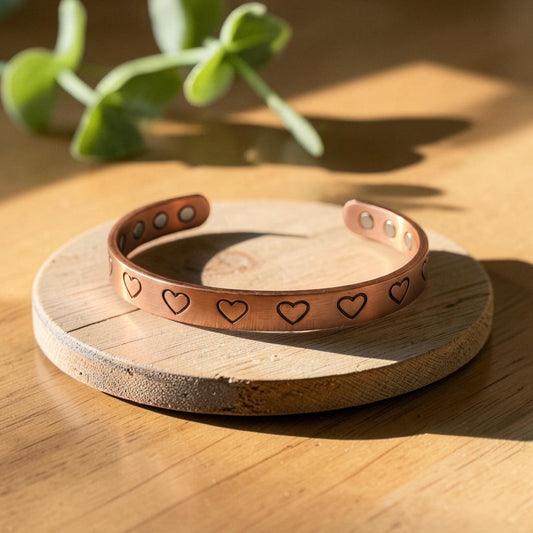 Hearth Pure Copper Bracelet With Magnetic Therapy