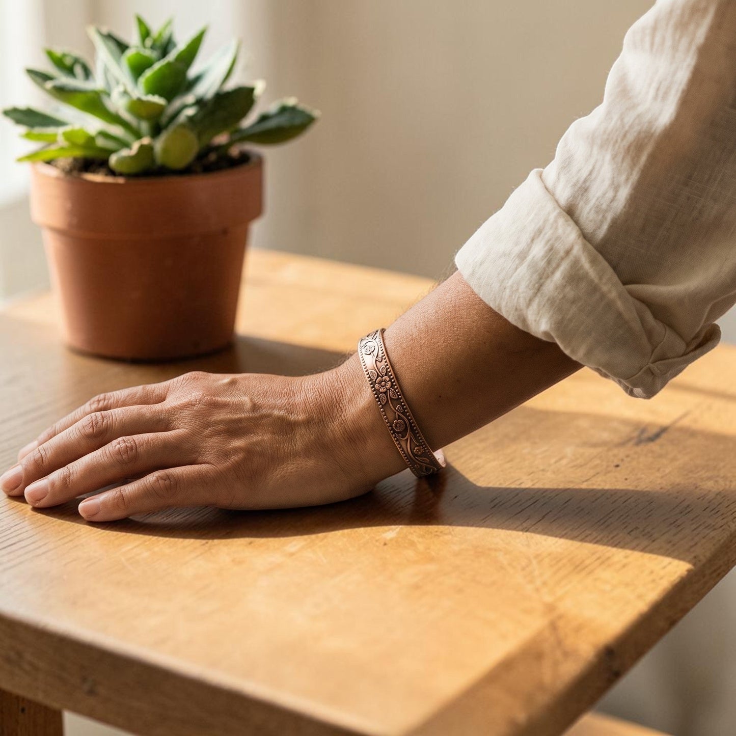Knell Pure Copper Bracelet With Magnetic Therapy