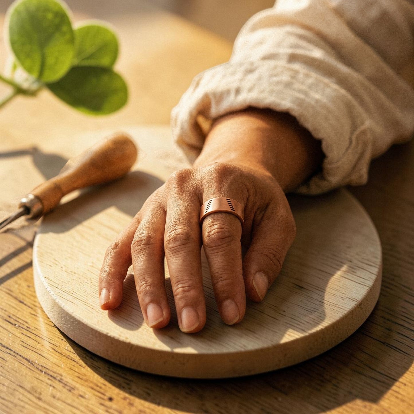 Hearth Ring Pure Copper With Magnetic Therapy