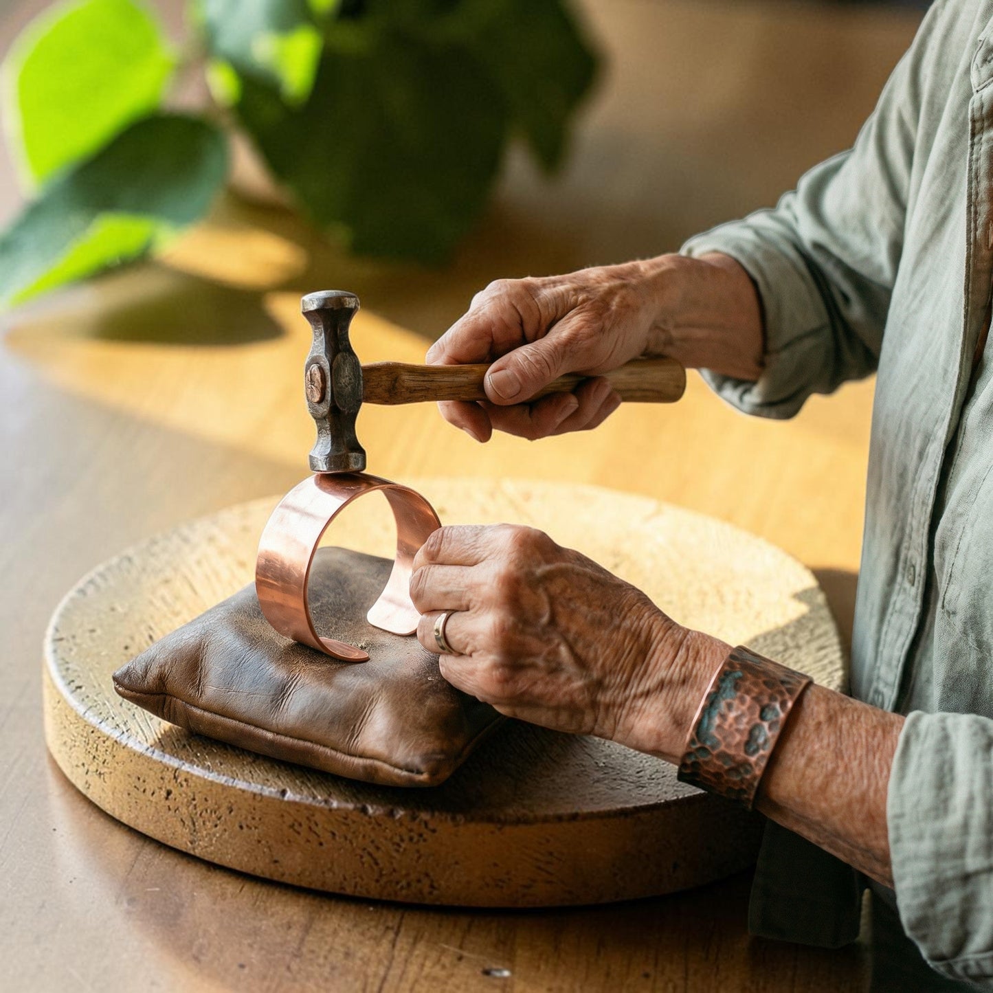 Hearth Ring Pure Copper With Magnetic Therapy