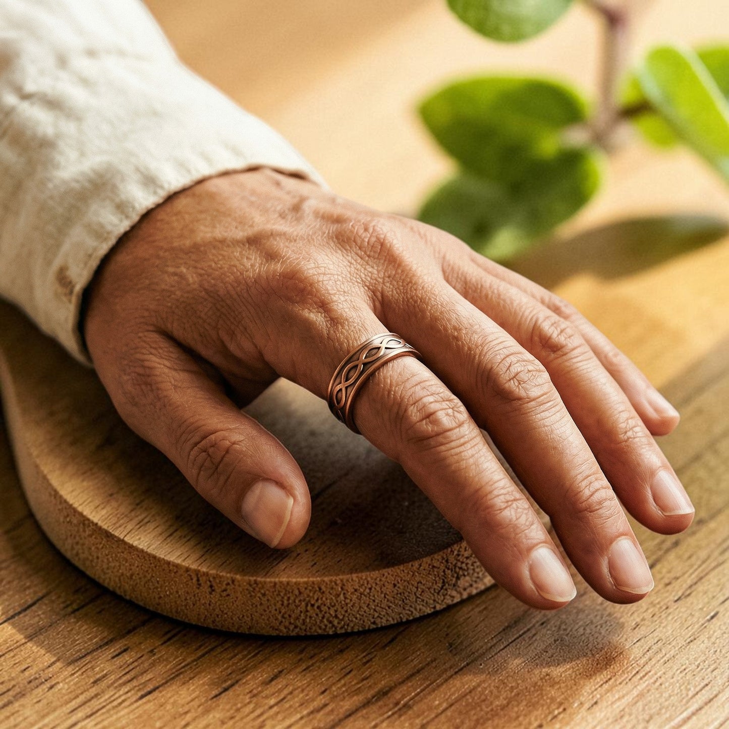 Bole Ring Pure Copper With Magnetic Therapy