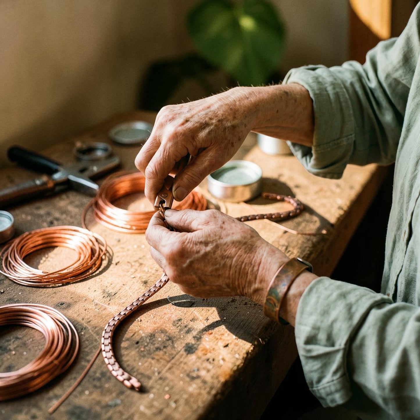 Haze Necklace Pure Copper With Magnetic Therapy