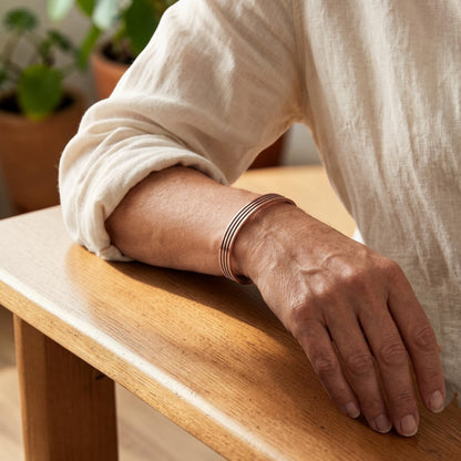 Sage Pure Copper Bracelet With Magnetic Therapy