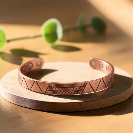 Crest Pure Copper Bracelet With Magnetic Therapy