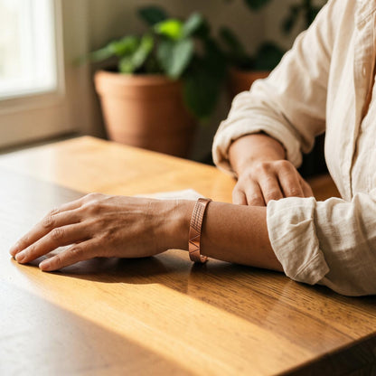 Crest Pure Copper Bracelet With Magnetic Therapy