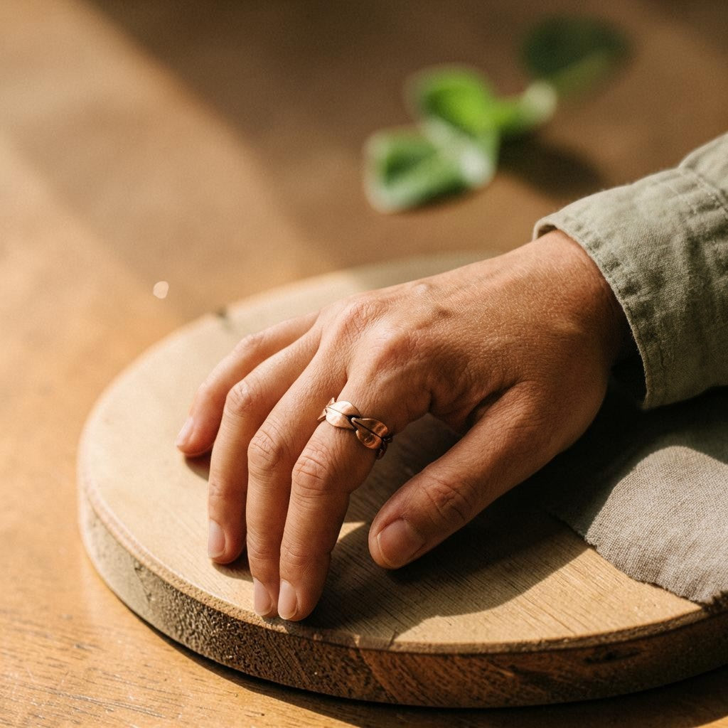 Bind Ring Pure Copper With Magnetic Therapy