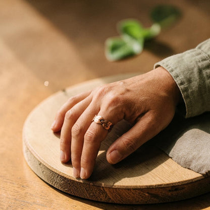 Bind Ring Pure Copper With Magnetic Therapy
