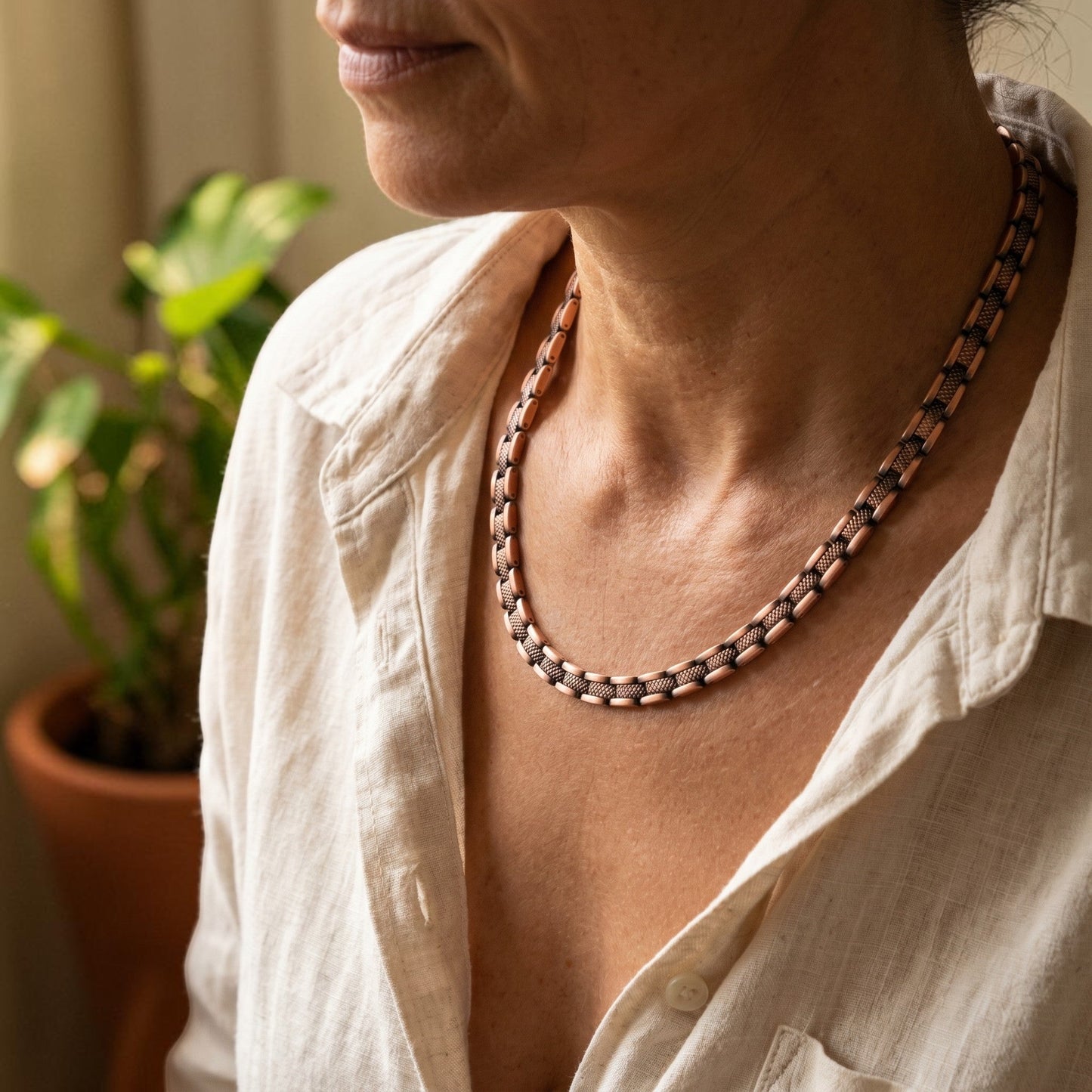 Haze Necklace Pure Copper With Magnetic Therapy