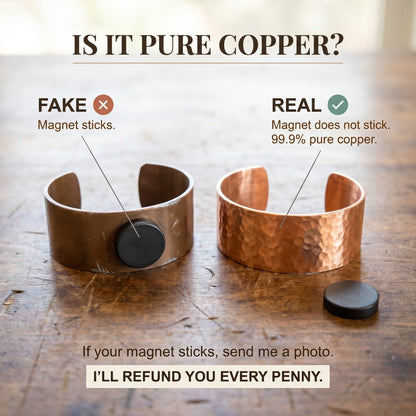 Ferro Anklet Pure Copper With Magnetic Therapy