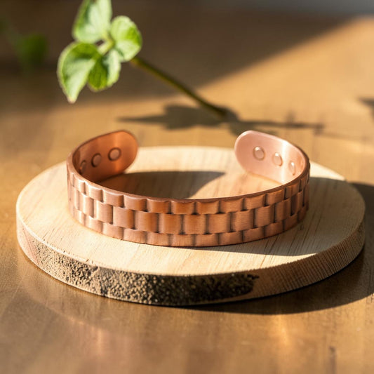 Ore Men's Pure Copper Bracelet With Magnetic Therapy
