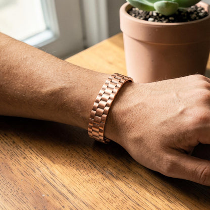 Ore Men's Pure Copper Bracelet With Magnetic Therapy