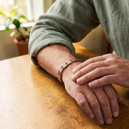 Pike Men's Pure Copper Bracelet With Magnetic Therapy