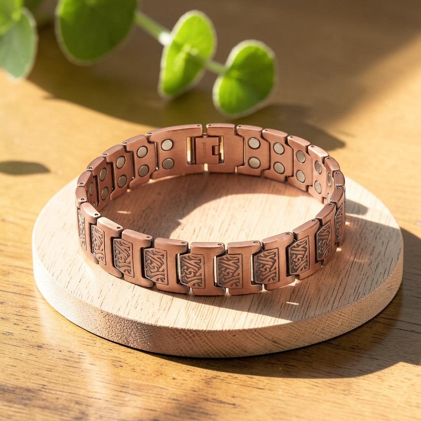 Glen Men's Pure Copper Bracelet With Magnetic Therapy