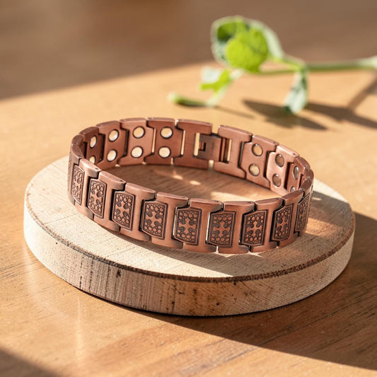 Gale Men's Pure Copper Bracelet With Magnetic Therapy