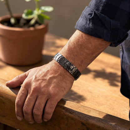 Ochre Men's Pure Copper Bracelet With Magnetic Therapy