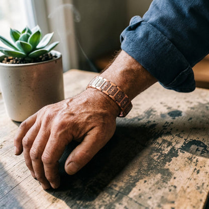 Gale Men's Pure Copper Bracelet With Magnetic Therapy