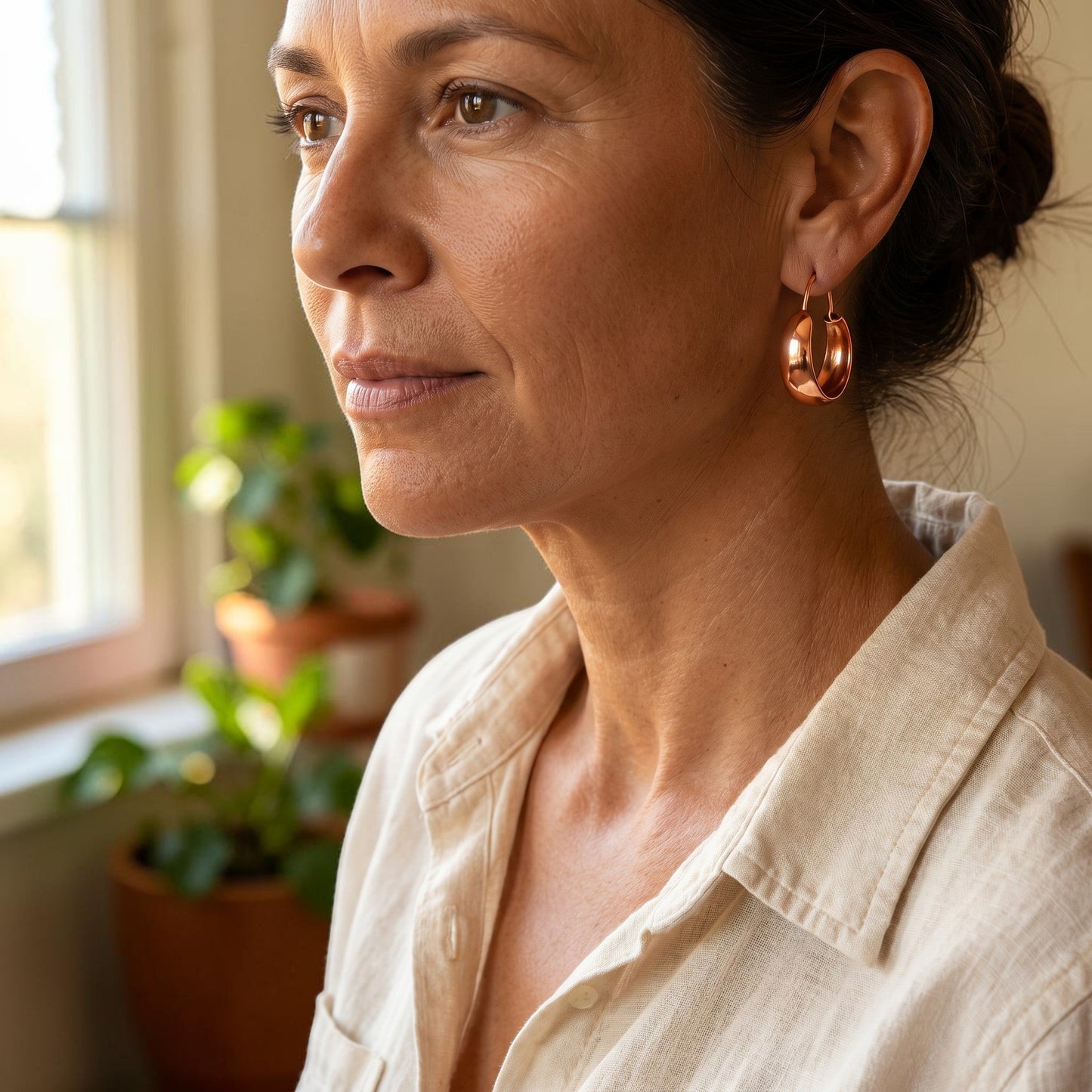 Dwell Copper Earrings