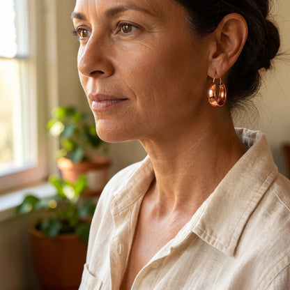 Dwell Copper Earrings