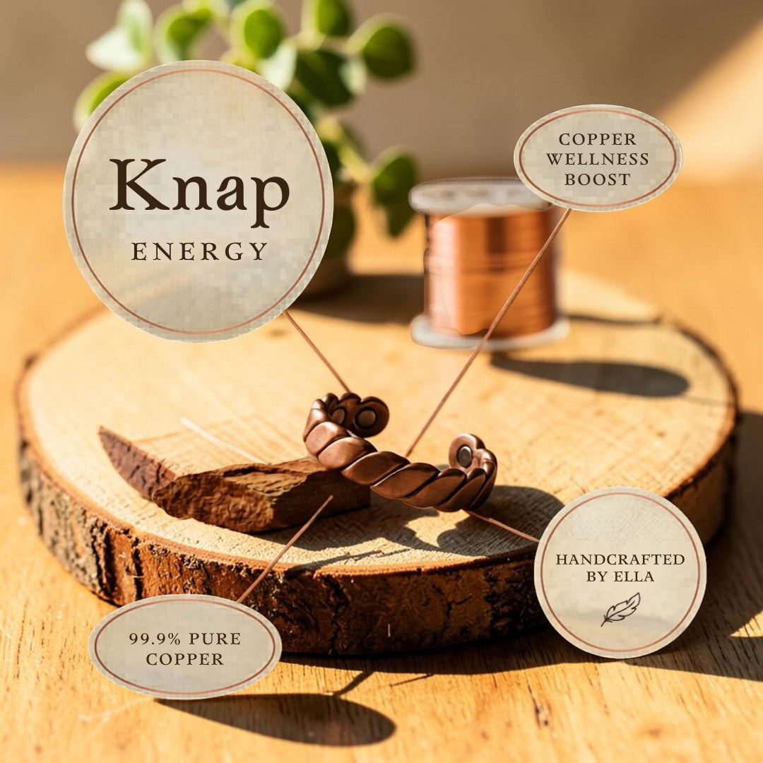Knap Ring Pure Copper With Magnetic Therapy