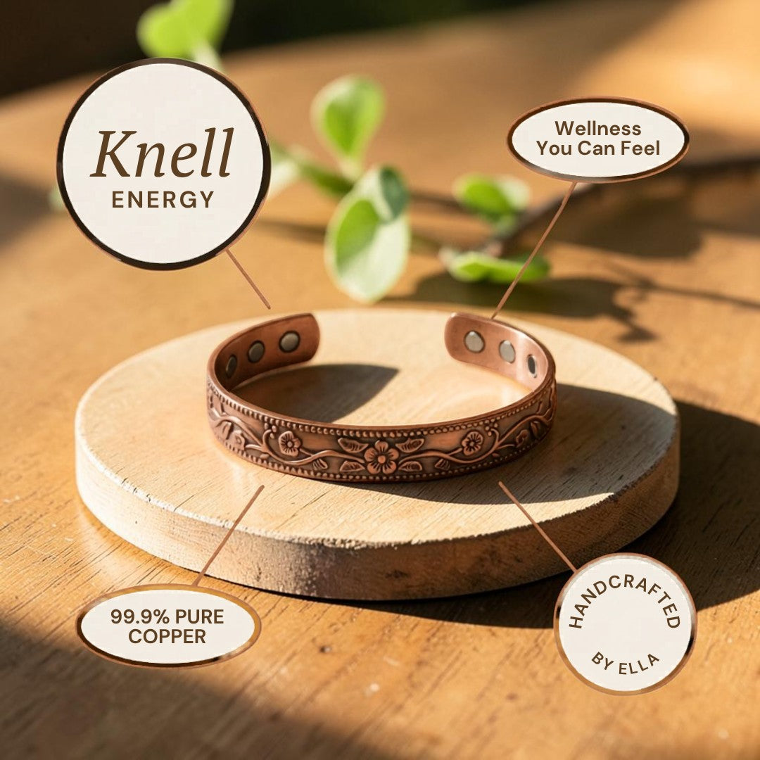 Knell Pure Copper Bracelet With Magnetic Therapy