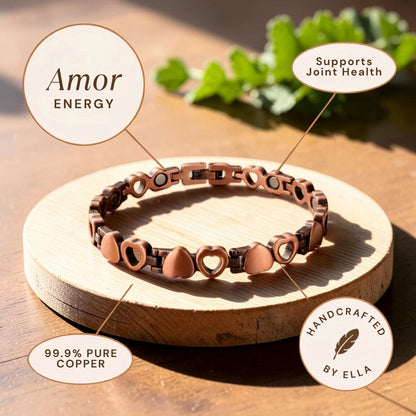 Amor Anklet Pure Copper With Magnetic Therapy