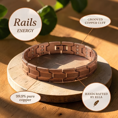Rails Pure Copper Bracelet With Magnetic Therapy