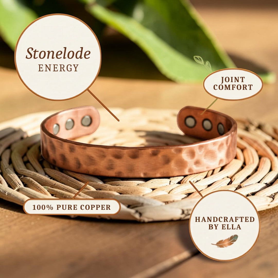 Stonelode Pure Copper Bracelet With Magnetic Therapy