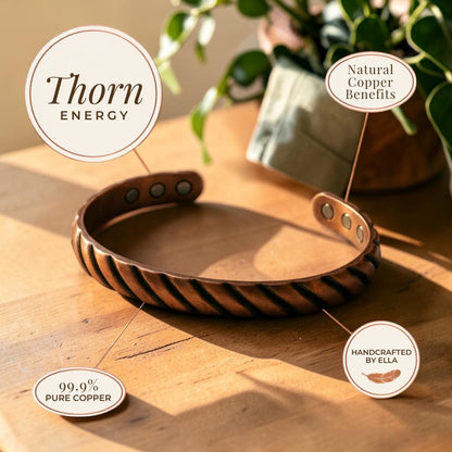 Thorn Pure Copper Bracelet With Magnetic Therapy