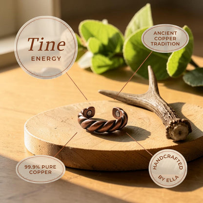 Tine Ring Pure Copper With Magnetic Therapy